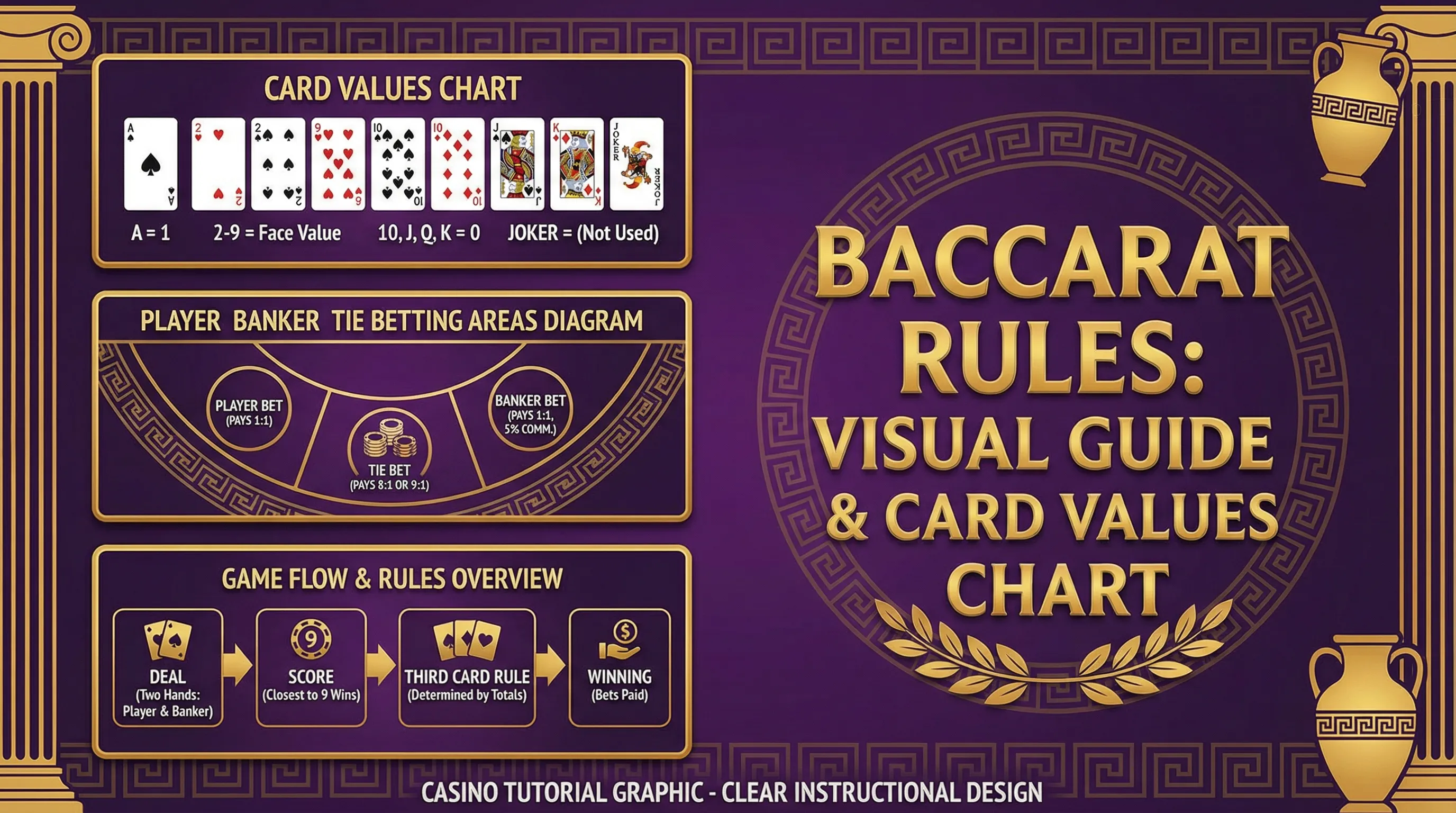 regras bacará valores cartas apostas